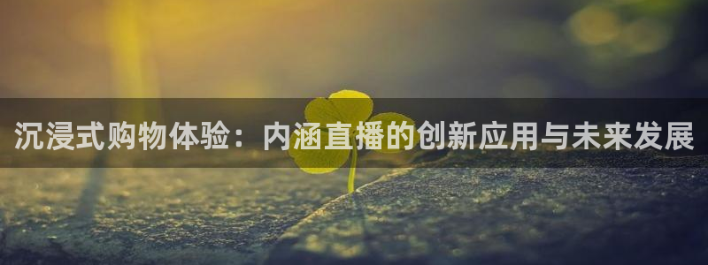 直播熊猫：沉浸式购物体验：内涵直播的创新应用与未来发展