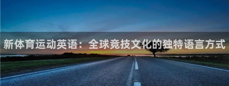  竞技宝贴吧：新体育运动英语：全球竞技文化的独特语言方式